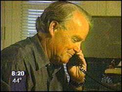 Parker on the phone to mother of rape victim